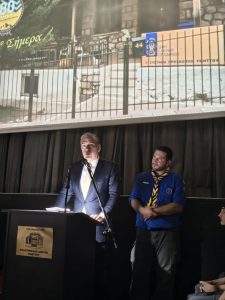 Ο δήμαρχος Ν. Τσιλίφης στα ογδόντα χρόνια προσκοπισμού στον Υμηττό